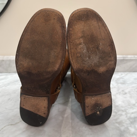 Frye Harness Boots Brown Leather Size 7.5 - Picture 8 of 9